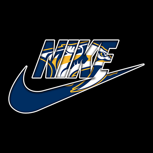 Nashville Predators Nike logo vinyl decal